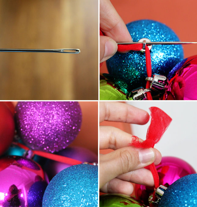 Make a DIY Ornament Garland in 10 Minutes or Less Brit + Co
