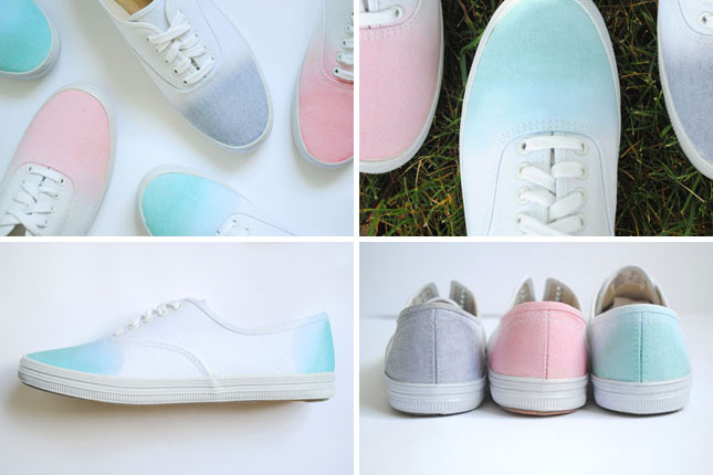 diy ombre shoes 33 stylish diy shoe hacks brit co diy ombre shoes 33 stylish diy shoe hacks brit co