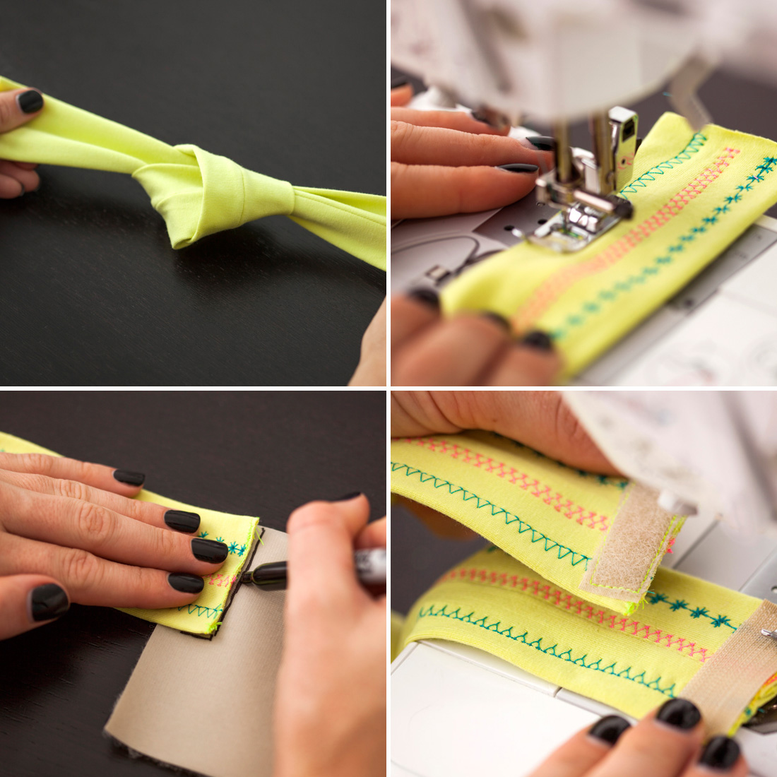 397 New baby headband knot diy 14   lying if we said we didnâ€™t try on this knotted headband ourselves 