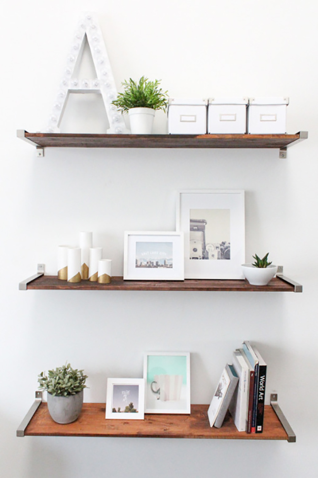 A Dozen Creative Ways to Make Your Own Shelves Brit + Co