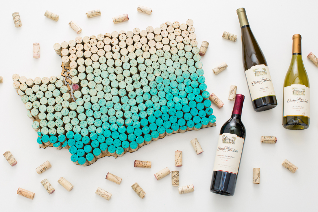 Upcycle Alert! Make StateShaped Wall Art Using Old Wine Corks Brit + Co