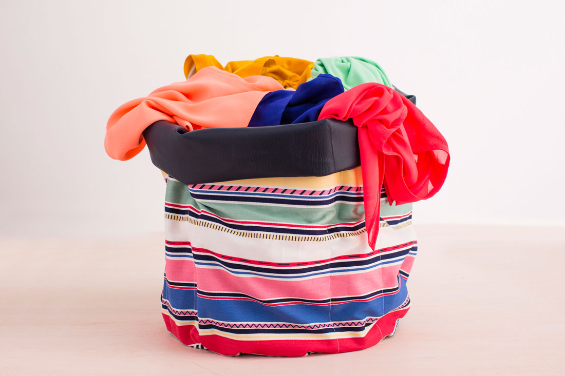 Get Organized With Slouchy DIY Fabric Buckets Brit + Co