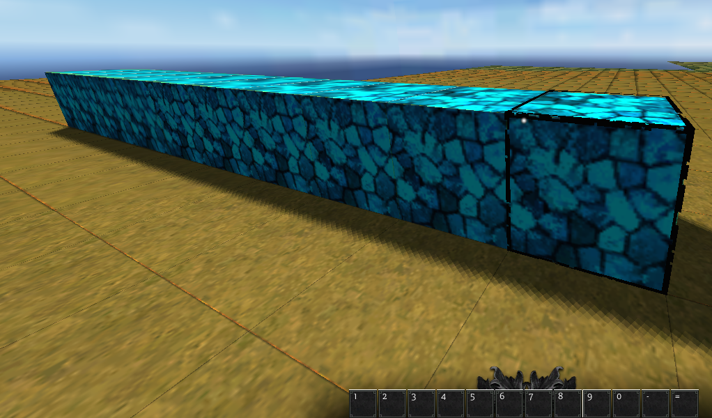 A Row of 10 Blocks