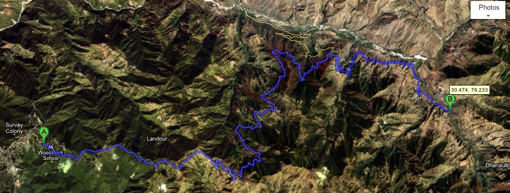 Mussoorie to Dhanaulti
