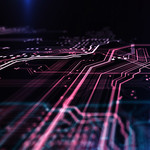 Computer chip illustration 