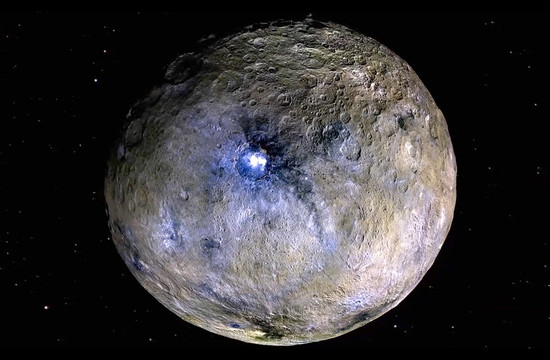 false-color image of the surface of Ceres