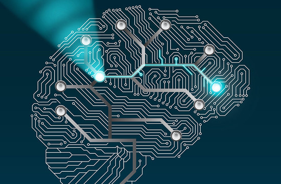 Artwork of brain circuits