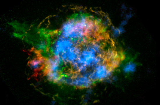 image: high-energy X-rays from radioactive material