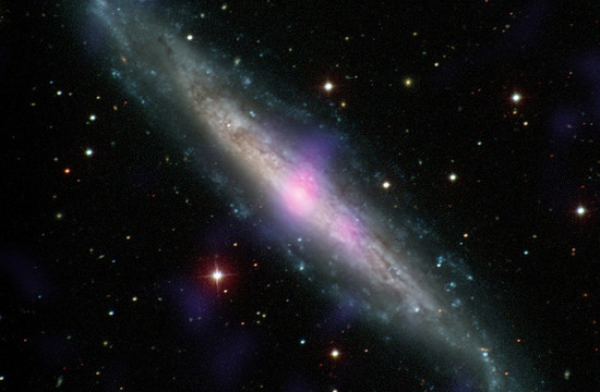 image: a galaxy with an active galactic nucleus