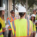 COUCH committee members tour the Bechtel Residence building site.