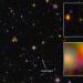 Galaxy EGS8p7 as seen by the Hubble Space Telescope and Spitzer Space Telescope. Galaxy EGS8p7 as seen from space telescopes.