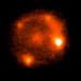 An image of the gravitationally lensed iPTF16geu Type Ia supernova.