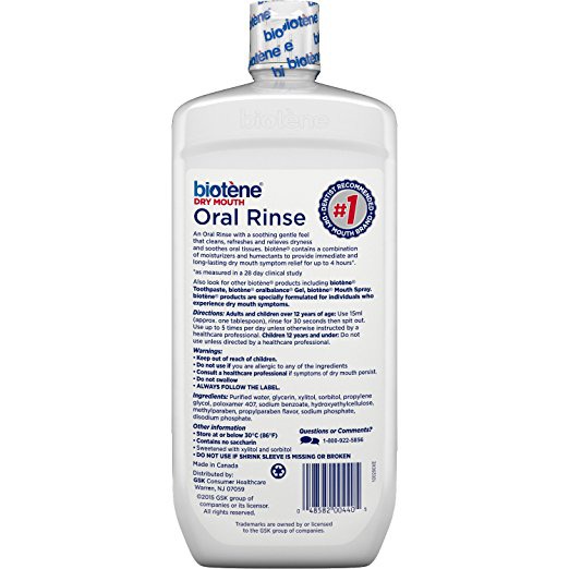 Biotene Fresh Mint Moisturizing Oral Rinse Mouthwash, AlcoholFree, For Dry Mouth 1Source