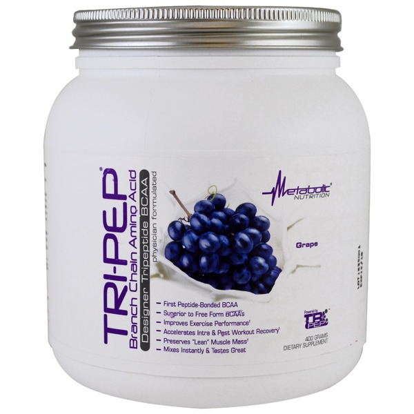 Metabolic Nutrition TriPep Branch Chain Amino Acid Grape 1Source