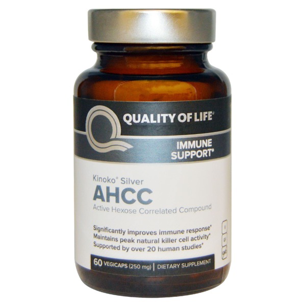 Quality Of Life Labs Kinoko Silver AHCC Immune Support 250 Mg 1Source