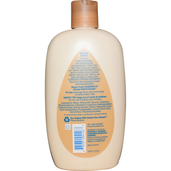 Johnson'S Baby Lotion Vanilla Oatmeal 1Source