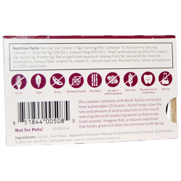 Xylichew Gum Black Licorice 1Source