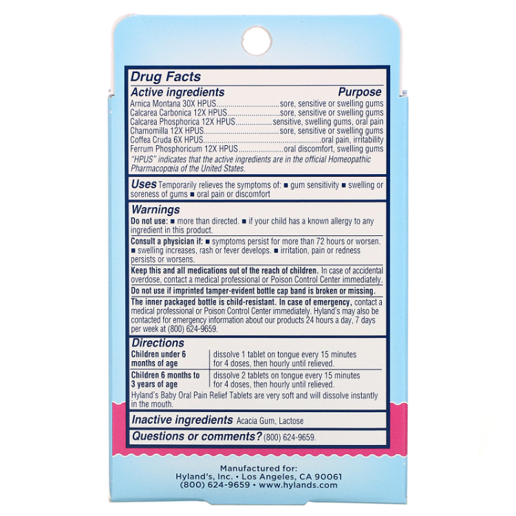 Hyland'S Baby Oral Pain Relief 1Source