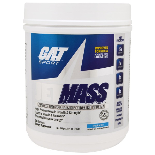 GAT JETMASS Volumizing Creatine Powder + Free Shaker & Same Day Shipping