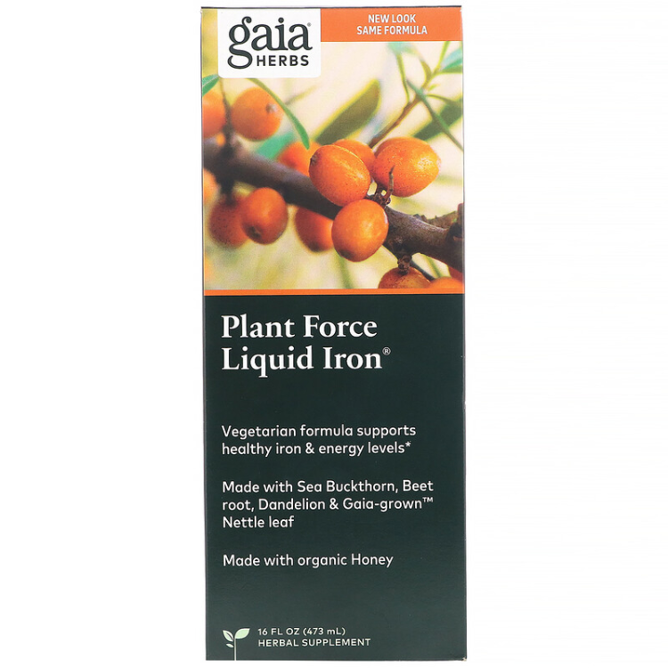 Gaia Herbs ,Plantforce Liquid Iron 1Source