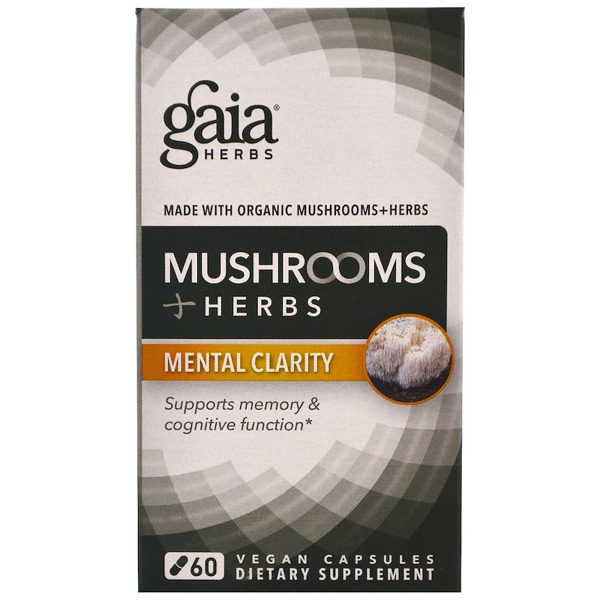 Gaia Herbs Mushroom + Herbs Mental Clarity 1Source