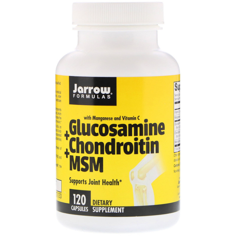 Jarrow Formulas Glucosamine + Chondroitin + MSM Combination 1Source