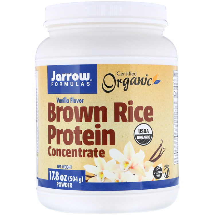 Jarrow Formulas Organic Brown Rice Protein Concentrate Vanilla Flavor