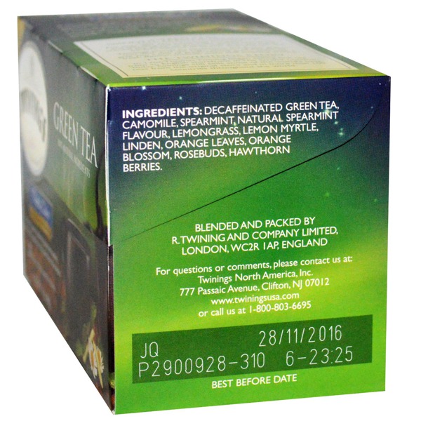 Twinings Green Tea Nightly Calm Naturally Decaffeinated 1Source