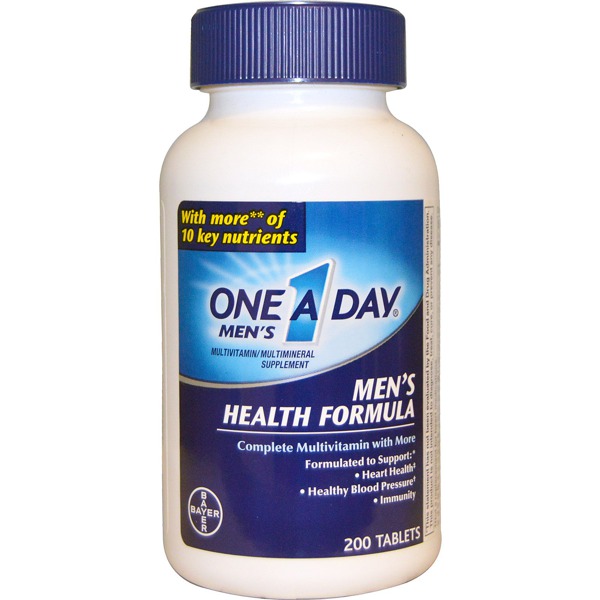 OneADay, Men'S Health Formula, Multivitamin/Multimineral, 200 Tablets
