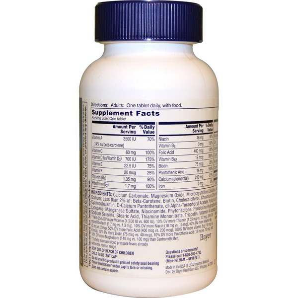 OneADay, Men'S Health Formula, Multivitamin/Multimineral, 200 Tablets