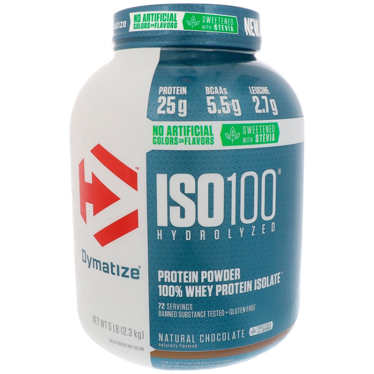 Dymatize, Nutrition ISO100 Hydrolyzed 100 Whey Protein Isolate Natural