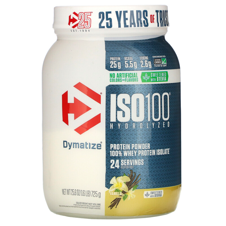 Dymatize Nutrition ISO100 Hydrolyzed 100 Whey Protein Isolate Natural