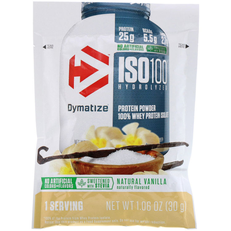 Dymatize Nutrition ISO100 Hydrolyzed 100 Whey Protein Isolate Natural