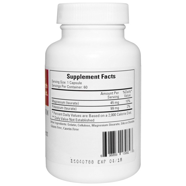 Cardiovascular Research Ltd. MagnesiumPotassium Taurate 1Source
