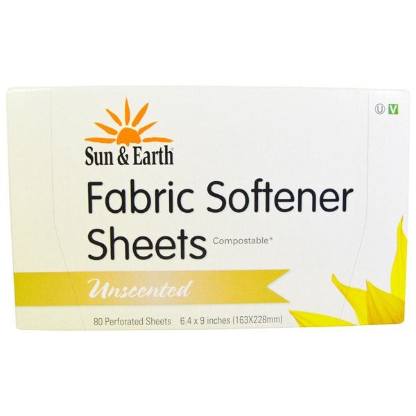 Sun & Earth Fabric Softener Sheets Unscented 1Source
