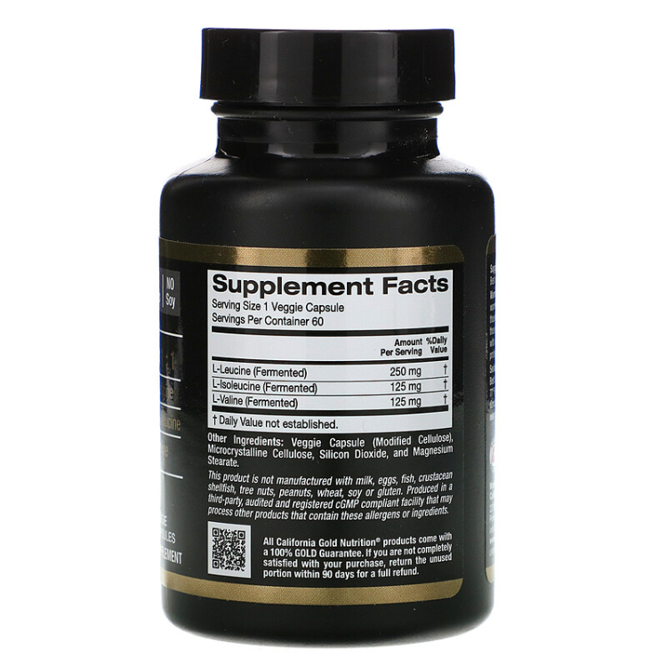 California Gold Nutrition BCAA Ajipure Branched Chain Amino Acids
