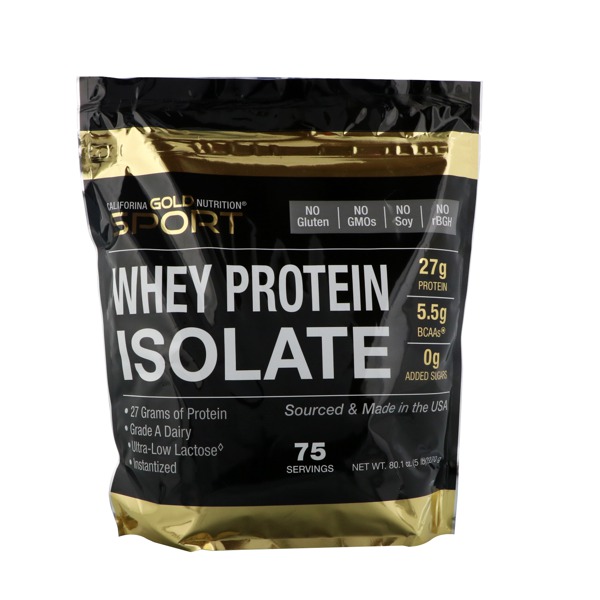 California Gold Nutrition Whey Protein Isolate Instantized UltraLow