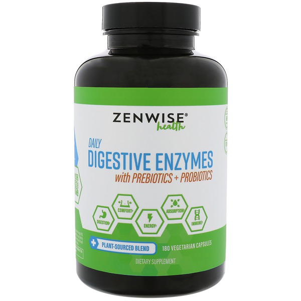 Zenwise Health Daily Digestive Enzymes With Prebiotics + Probiotics