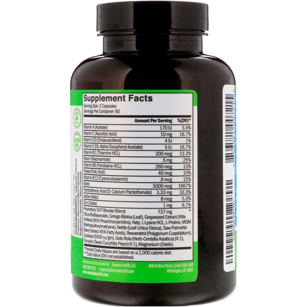 Zenwise Health Daily Hair Growth Vitamins With DHT Blocker 1Source