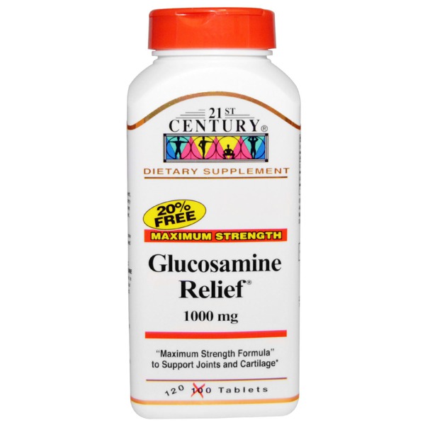 21St Century, Glucosamine Relief Maximum Strength 1,000 Mg 1Source