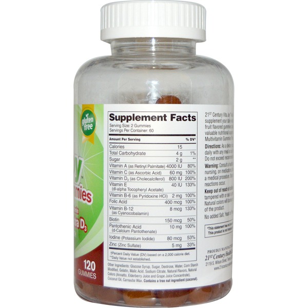 21St Century Vitajoy Gummies Adult Multivitamin Plus Extra D3 1Source