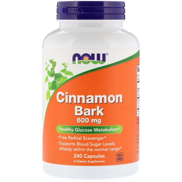 Now Foods Cinnamon Bark 600 Mg 1Source