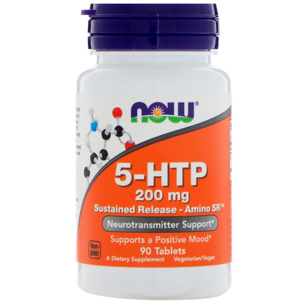 Now Foods 5HTP Sustained Release Amino SR 200 Mg 1Source