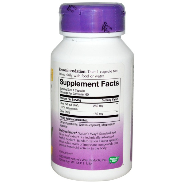 Nature'S Way Olive Leaf Standardized 1Source