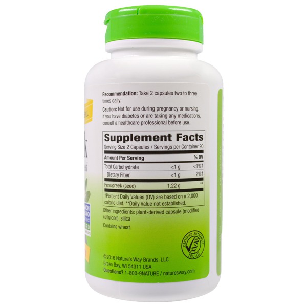 Nature'S Way Fenugreek Seed 610 Mg 1Source