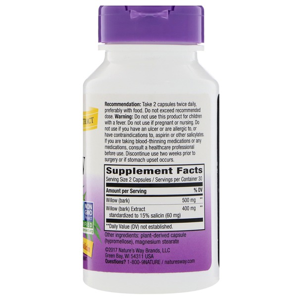 Nature'S Way Standardized Willow 1Source