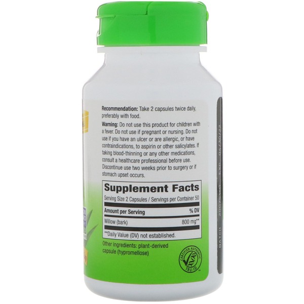 Nature'S Way Willow 400 Mg 1Source