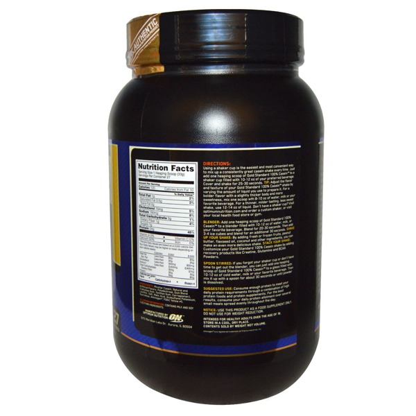 Optimum Nutrition Gold Standard 100 Casein Banana Cream 1Source