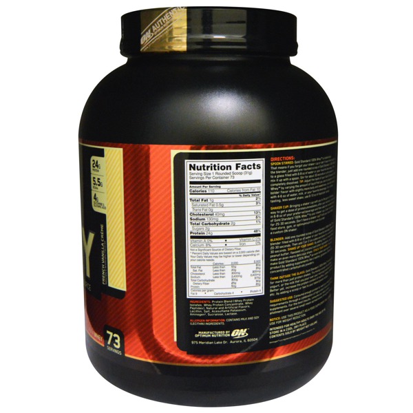 Optimum Nutrition Gold Standard 100% Whey French Vanilla Crème - 1Source