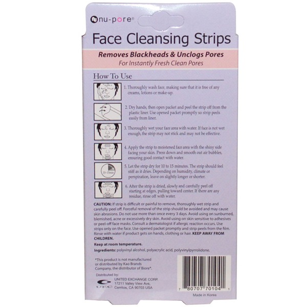 NuPore Face Cleansing Strips 1Source